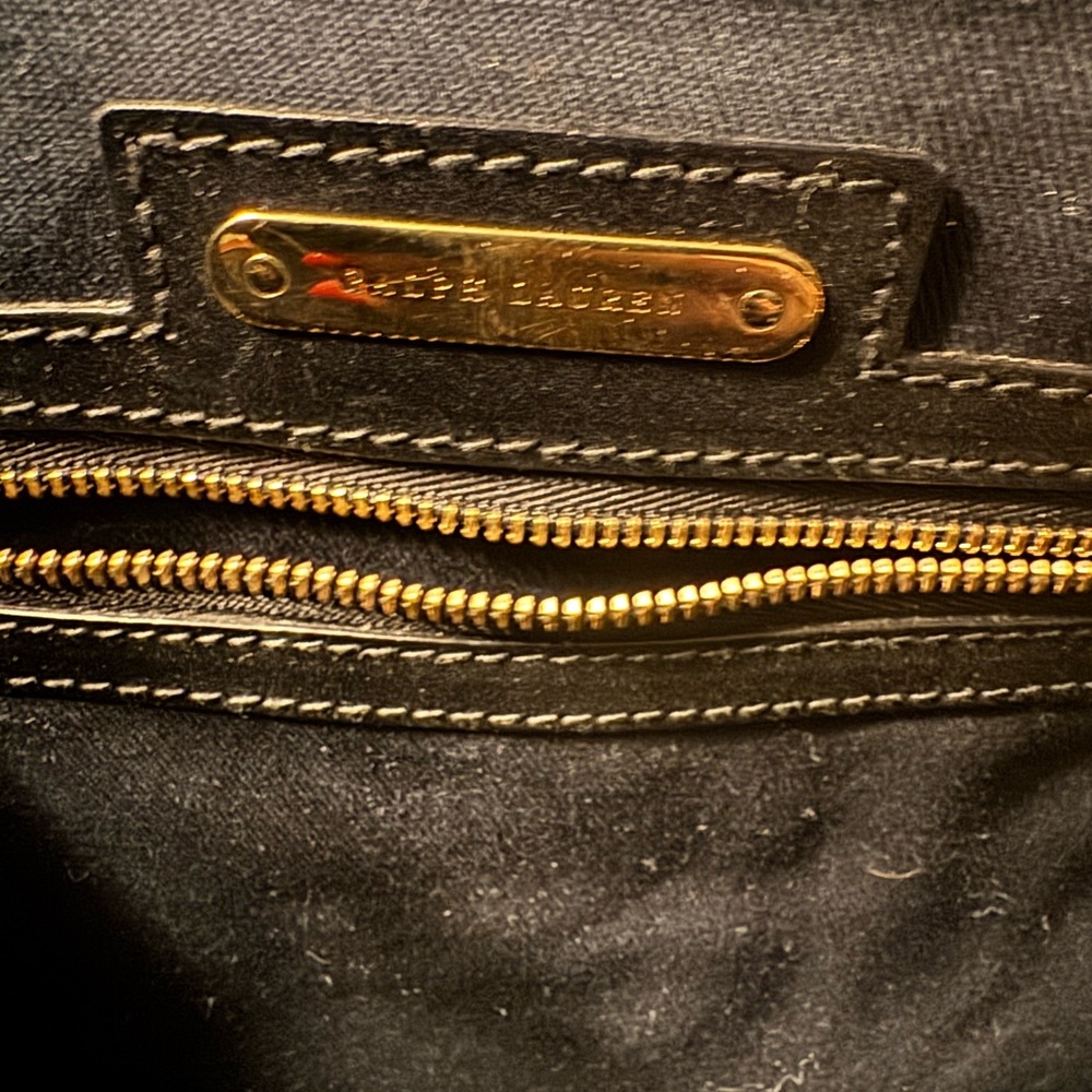Rare to find - Ralph Lauren purple collection leather and suede equestrian tote - Picture 4 of 10